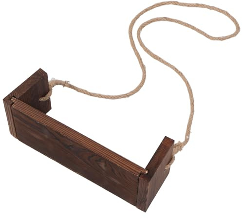 Holz Foto Schaukel für Neugeborene und Babys, 30x13x10cm | Garten und Terrasse, Coffee Farbton, Vintage Stil, für Spielsessions und Fotografie