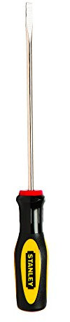 Stanley 60-005 Standard Fluted Cabinet Slotted Tip Screwdriver, 3/16 Inch X 6 Inch