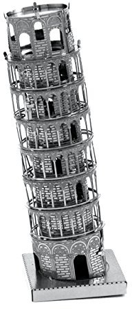 Fascinations MMS046 - Metal Earth 502562 - Schiefer Turm von Pisa, lasergeschnittener 3D-Konstruktionsbausatz, 1 Metallplatine, ab 14 Jahren