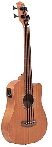 Gold Tone M-BassFL 23-Inch Scale Fretless Acoustic-Electric MicroBass with Gig Bag