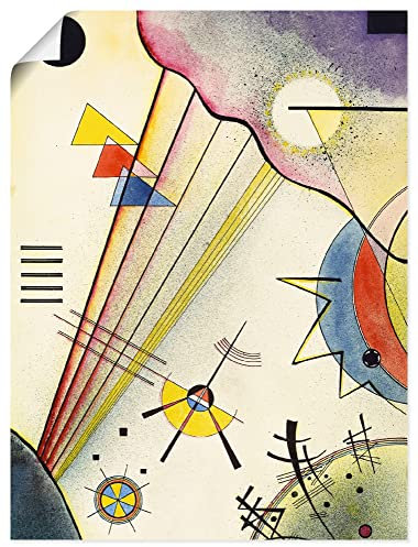 ARTLAND Wanddeko Poster & Kunstdrucke Wandposter 30x40 cm Abstrakte Kunst Geometrische Körper Deutliche Verbindung 1925 Expressionismus Wassily Kandinsky T7NK