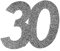 cama24com XXL Konfetti Tischdeko Zahl 30 Geburtstag Silber Glitzer 6 Stück Party-Deko Palandi®