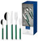 Villeroy & Boch – Play! Green Garden Tafelbesteck 30 teilig 6 Personen grün, Spülmaschinenfest, Besteck Bunte Griffe, Besteck Kunststoffgriffe, Besteck Set, Essbesteck, Edelstahl, Kunststoff
