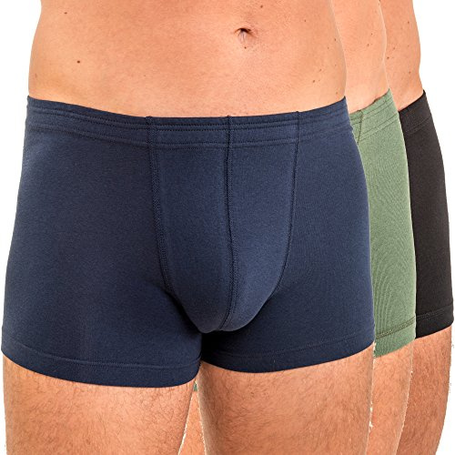 HERMKO 3901 3er Pack Herren Boxershorts Pant aus 100% Bio-Baumwolle