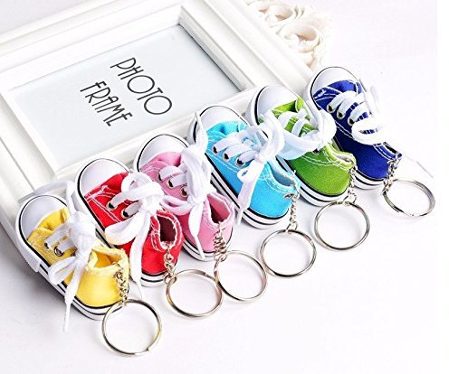 Unbekannt Sneaker Baby Kinder süßer Kleiner Schuh Schlüsselanhänger Anhänger Farbvarianten | Geburt | Mädchen | Junge | Geschenk | (grün)