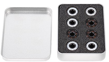 Xinrub Miniaturlager, 16pcs/set Inline Rollschuh High Speed 608 Lager einseitig Schild Keramikkugeln