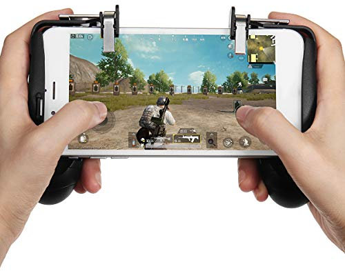 C-FUNN Fire Trigger Gamepad Joystick Phone Holder Bracket for Mobile Phone for PUBG FORTNITE