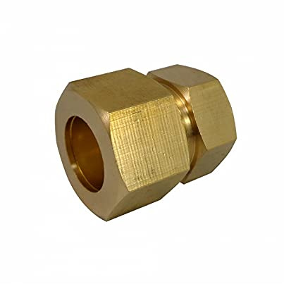 Raccord droit femelle laiton - bicone - pour tube cuivre - Filetage: 15x21 - Ø tube: 18