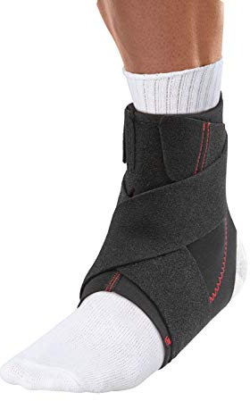 Mueller Erwachsene Sprunggelenkbandage Adjustable Ankle Support, Schwarz, Universal