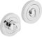 Designer Levers - Bathroom Toilet WC Door -Thumbturn Twist & Release Lock - Polished Chrome - Screw On Rose - Set