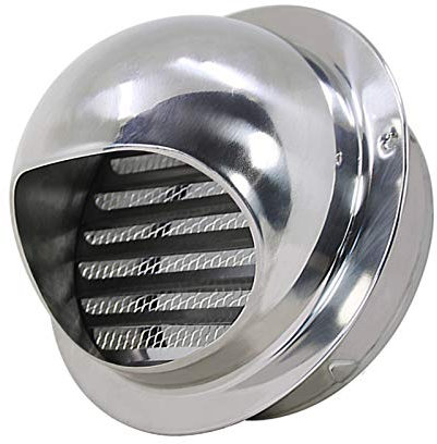 Grille D'aération Ronde Grille Ventilation Hotte, Conduit Aérateur d'air Grille De Ventilation en Acier Inoxydable avec Filet Anti-Insectes De Prévenir Les Les Souris, Les Oiseaux, Etc,130mm