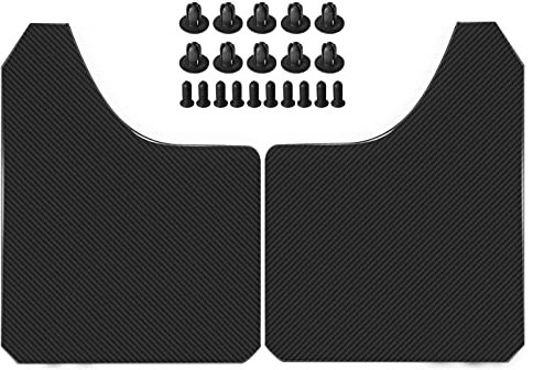 2X Universal Schmutzfänger Spritzschutz Schwarz für Auto Kombi Limousine SUV Schrägheck Cabriolet Coupe MPV Pickup Lastkraftwagen Alle Karosserie 390 * 298mm