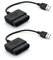 DEVMO 2 Pcs USB Cable PS2 to PS3 Video Game Controller Adapter Converter Compatible with Sony PS2 PS3 PC Playstation 2 Playstation 3