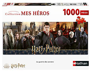 Nathan - Puzzle 1000 Teile - Der Zaubererkrieg - Harry Potter - Erwachsene und Kinder ab 14 Jahren - Hochwertiges Puzzle - Meine Helden Kollektion - 87642