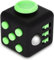 Hochwertige Fidget Cube / Friemelwürfel | Anti Stress Spielzeug | Fidget Toy (Black-Grün)