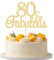Gyufise 3Pcs 80 & Fabulous Cake Toppers 80 Birthday Anniversary Cake Toppers for 80 Birthday Anniversary Party Decorations Happy 80th Birthday Cake Decorations Supplies