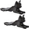SUMTree Lot de 2 cale-porte décoratifs en fonte en forme de chat pour salle de bain