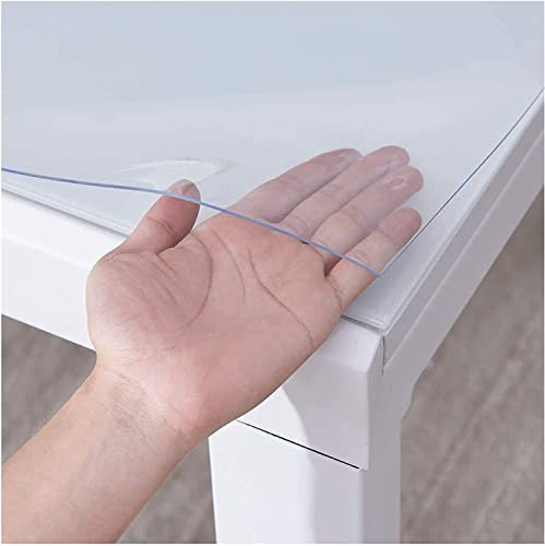 Tovaglia Rettangolare In PVC Verde Trasparente,Impermeabile Resistente Al Calore Antigraffio Facile Pulire Ad Alta Resistenza,Adatto Per Cucina Giardino Soggiorno(Spessore:1mm,Dimensione:20x20cm)