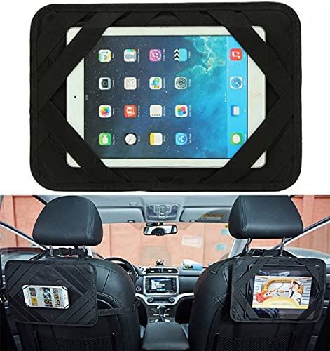scosao Support Tablette Appui-Tête Voiture, Universel Porte Tablette Voiture Réglable Compatible avec Les 3,5-12 Pouces pour Lecteurs DVD Portables, Téléphones, Tablettes