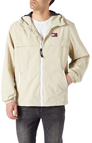 Tommy Jeans pour des Hommes Veste Coupe-Vent Chicago, Beige, S