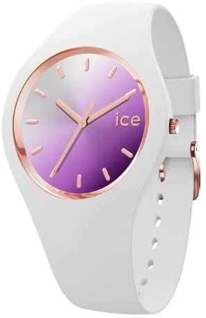 Ice-Watch - ICE sunset Orchid - Weiße Damenuhr mit Silikonarmband - 020636 (Small)