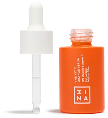 3INA - The Vit C Orange Serum - Facial Antioxidant Serum | 15% stabilised vitamin C serum - antioxidant effect - against hyperpigmentation - vegan - cruelty free