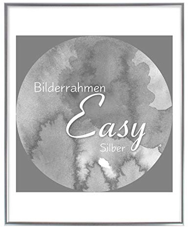 BIRAPA Kunststoff -Bilderrahmen Easy 80x80cm in Silber mit Kunstglas