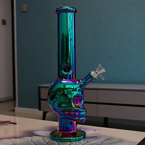 Big Bong Gravity Glass Bong with Tornado percolate,Green Water Bongs with 14.5mm Bong Bowl Height 33cm Weight 800g Glass Pipe for Smoking Hookah Glass Bongs Oil Rig Smoking Pipe (35cm Colorful Bong)¡