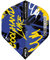 RED DRAGON Hardcore Luke Humphries Signature Graffiti Blau Standard Dartflug - 3 Set pro Packung (insgesamt 9 Dart-Flights)