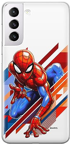 ERT GROUP Handyhülle für Samsung S21 Original und offiziell Lizenziertes Marvel Muster Spider Man 023 optimal an die Form des Handy angepasst, hülle aus TPU