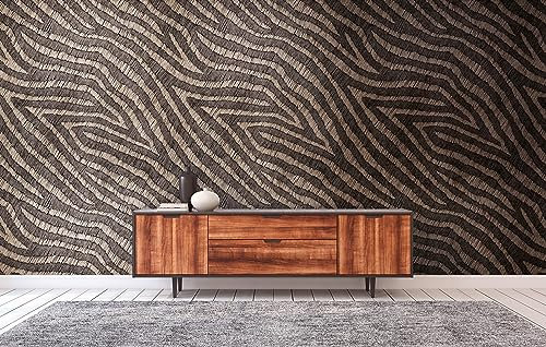 NEWROOM Vliestapete [ 2,8 x 1,59m ] großzügiges Motiv - kein wiederkehrendes Muster - nahtlos große Flächen möglich - Fototapete Animalprint Zebra Streifen Made in Germany