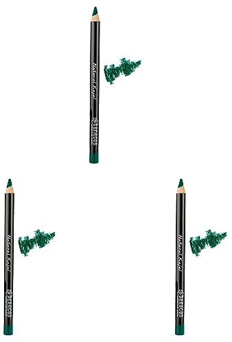 benecos Naturkosmetik - Kajalstift - vegan - talkfrei - grün (Packung mit 3)