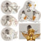 MYPRACS Ange Bébé Silicone Fondant Moules Pour Décoration De Gâteau Cupcake Topper Bonbons Argile Polymère Chocolat Gomme Pâte Ensemble De 5