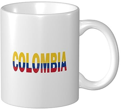 Taza Cerámica 330Ml Bandera De Colombia Colombia Tazas De Café Divertidas Taza Café Ceramica De Moda Tazas Cerámico Para Día De La Madre, Regalos, Padres