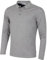 Calvin Klein Mens Long Sleeve Campus Polo Shirt - Grey Marl - L