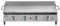 Dellonda 4 Burner Portable Gas Plancha with Warming Rack, 10kW Stainless Steel - DG277
