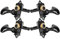 Ukelele-Stimmwirbel, Musikinstrument-Stimmwirbel, Mechaniken, Teile für Ukelele, 4 Saiten, Hawaii-Gitarre (BLACK)
