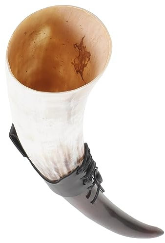 CRILSTYLEO Boccale Di Corno Di Bue Manuale Decorazione Calice Per Bere Vino E Birra