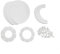Entgoinggo Chic Lotus Flower Lampshade,Puzzle Pendant Lamp Shade DIY Jigsaw Lampshade Kit,for Hanging Ceiling Light Floor Lamp Elegant Home Decoration(20 * 29cm)