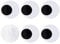2.7 Inch Medium Googly Eyes Self Adhesive 7cm Big Wiggle Eyes Large Sticky Eyes for Party Halloween Decor Door Christmas Trees Cleaning Robot VR Goggles Classroom DIY Craft Projects (Pack of 6)