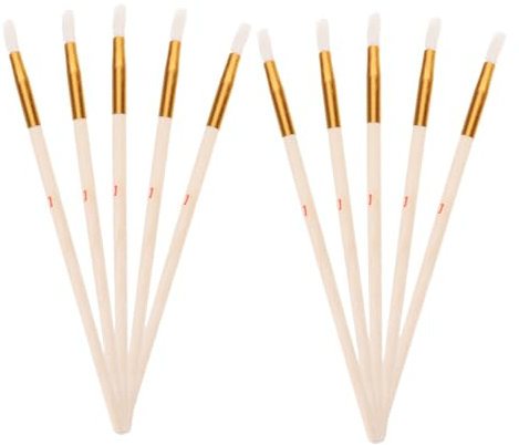 Happyyami 10st Hydrokultur-anzuchtstift Birnenbaum Bestäuber Bienen Bestäuben Blumen Bestäuber Für Obstbäume Im Freien Bestäuberstift Gartenzubehör Fruchtpinsel Stiftspitze Aus Wolle Beige