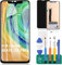 TFT para Huawei Mate 20 Pro Pantalla LCD de repuesto LYA-L09 LYA-L29 Kits táctiles sin marco (negro, pantalla no curva, sin huellas dactilares)