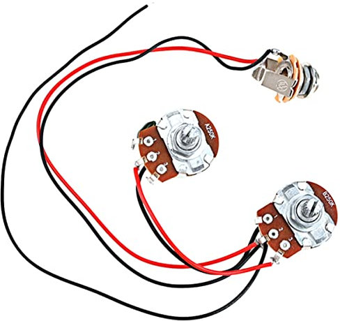 HANABASS Bass-vorverstärkerschaltung Gitarren-umrüstschaltung Kabelbaum Musikinstrumententeil Gitarrenzubehör