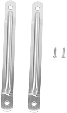 HOLIDYOYO 2pezzi Maniglie Per Porte in Acciaio Inossidabile Maniglie Rustiche Per Porte Da Per Interne e Cancelli Facile Installazione Su in e Scorrevoli
