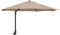 vidaXL Parasol de Patio Taupe Polyester Grand Pliable Rond Moderne