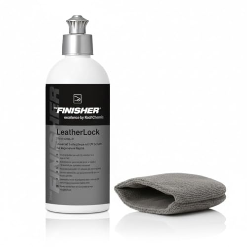 wortek Lederpflege Auto Pflegeset aus Koch Chemie THE Finisher LeatherLock Lederpflegemittel Lederbalsam Auto Reinigungsset Leder Pflegemittel Auto Mikrofaser Applikator