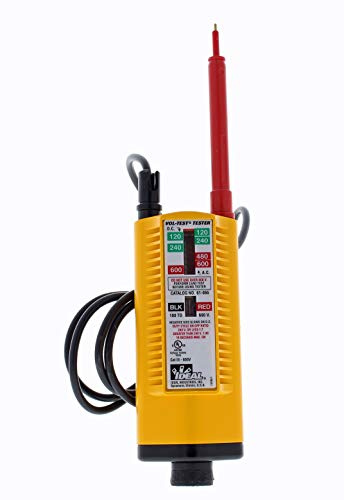 Ideal Electrical Vol-Con Solenoid Voltage Tester, LED, CAT III 600V