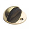Oval Floor Mounted Door Stop AA20 Polished Brass