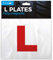 Simply TL1000 Pack of 2, Fully Magnetic Car L-Plates, Twin Pack for Learning Drivers, Easy to Attach & Remove, Strong Magnetic Backs for Vehicles , Red