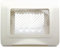 Placca Ave Ip55 Ral9010 Con Membrana 3 Moduli 44Sp03B